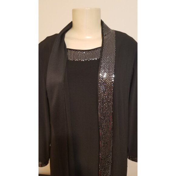 JESSICA HOWARD WOMEN'S SET 2 PC KNEE-LENGTH DRESS & CARDIGAN SIZE 14W #854 - Picture 3 of 12